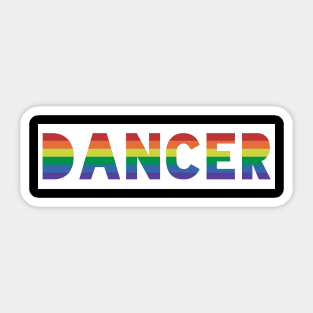 Dancer Gay Pride Sticker